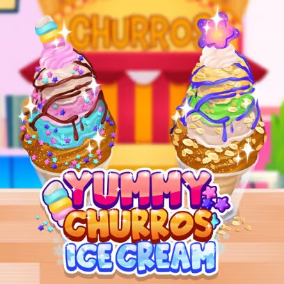 Herkullinen Churros-jäätelö